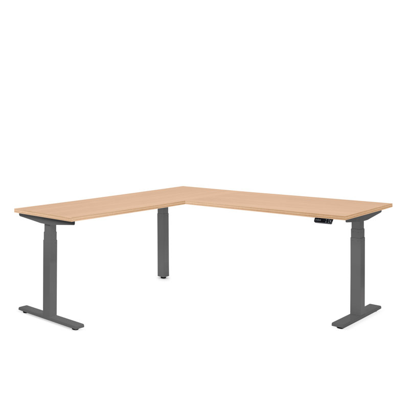 Bureau en coin Series L, LH, LPL, Chêne naturel