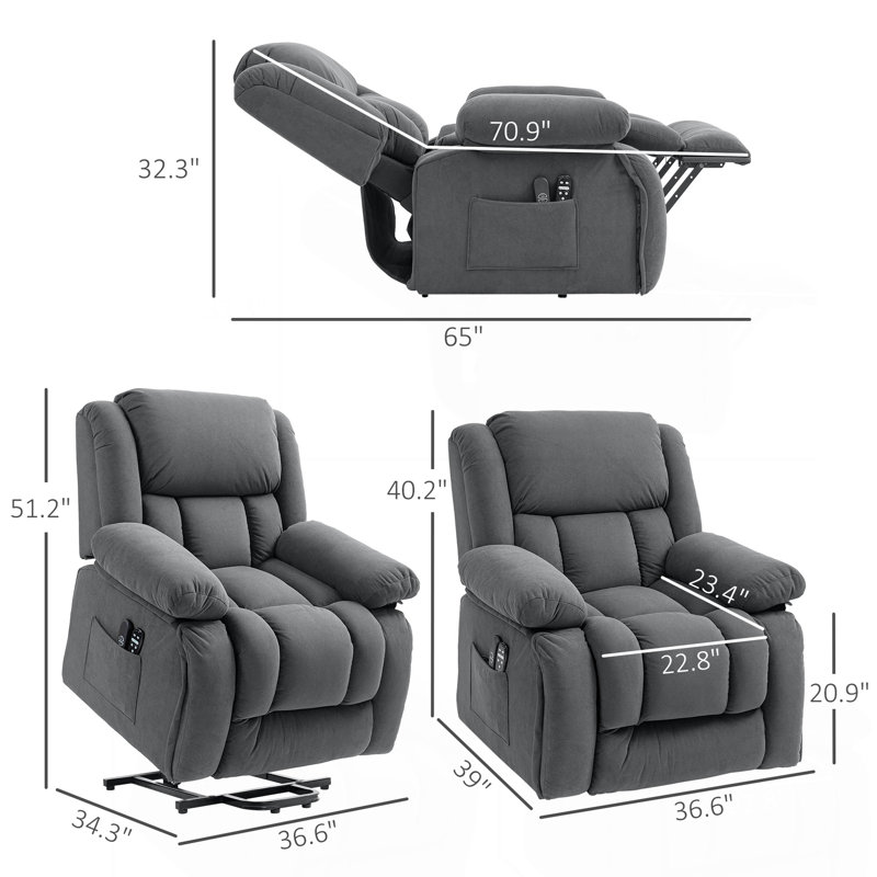 Fauteuil de massage pour adultes, gris