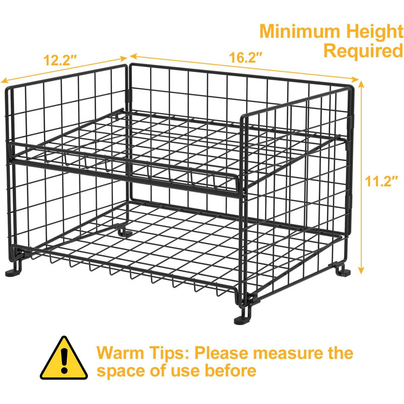 Adjustable Can Rack Organizer, Stackable Can Storage for Kitchen Pantry Cabinet, 2-Tier Can Holders for Food, Multifunctional Can Dispenser for Snacks Soda-3 Pack
