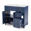 Meuble-lavabo bleu 36 po avec lavabo en céramique, tiroirs à fermeture en douceur et rangement multi-organisateur pour les salles de bain modernes-1403645684