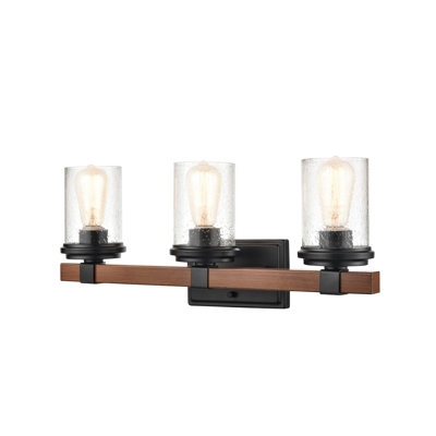 Ved Dimmable Matte Black Bathroom Vanity Light