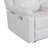 Blanche White Reclining Sofa With LED Lights
