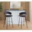 Tabourets de bar en métal à hauteur fixe 30 po avec repose-pieds rond Loehr-100480871-100480874-129937257