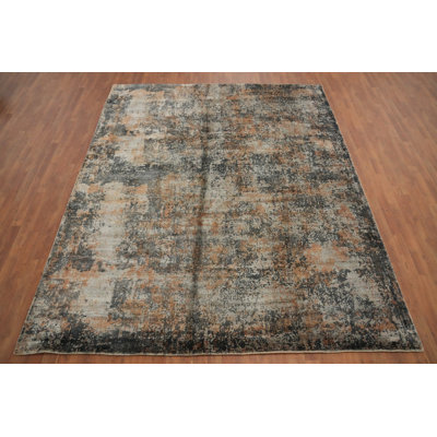 Distressed Look Abstract Oriental Area Rug 8x10