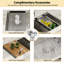 Évier de cuisine encastrable 33 po à cuve simple en acier inoxydable de calibre 16 avec accessoires 33 po