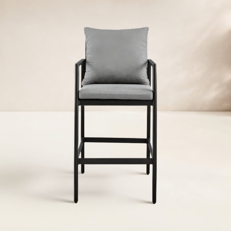 Tabouret de comptoir et de bar avec coussin Gerri, Tabouret de bar (siège d'une hauteur de 30 po)