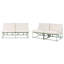 Garden Sofa Set 4 Seater Bessi Metal Grey-1502367680
