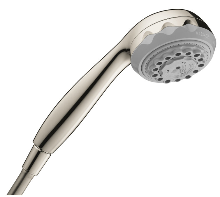 Hansgrohe 28525001 Clubmaster Multi Function Handheld Shower Head with Self-Cleaning