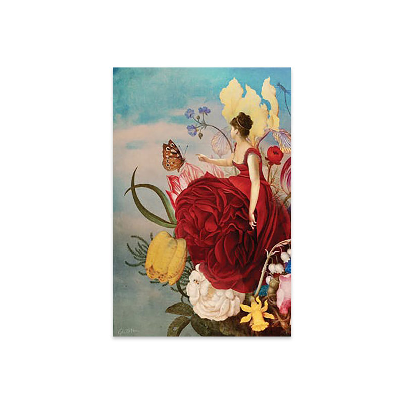 Le bouquet imprimé sur verre acrylique