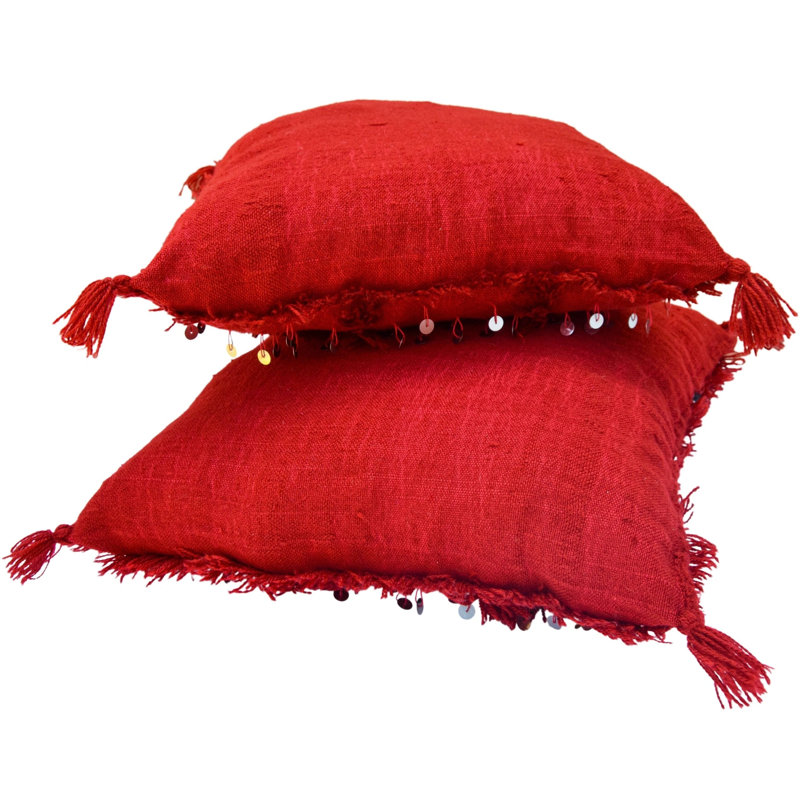 Rectangular Pillow Cover & Insert, Maroon/Pink/Red