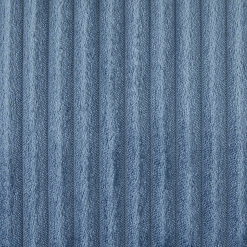 Canapé surdimensionné de 132,2 po, Velours côtelé bleu