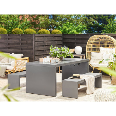 Carlucci Rectangular Outdoor Dining Table , 180cm cm W 90cm cm D