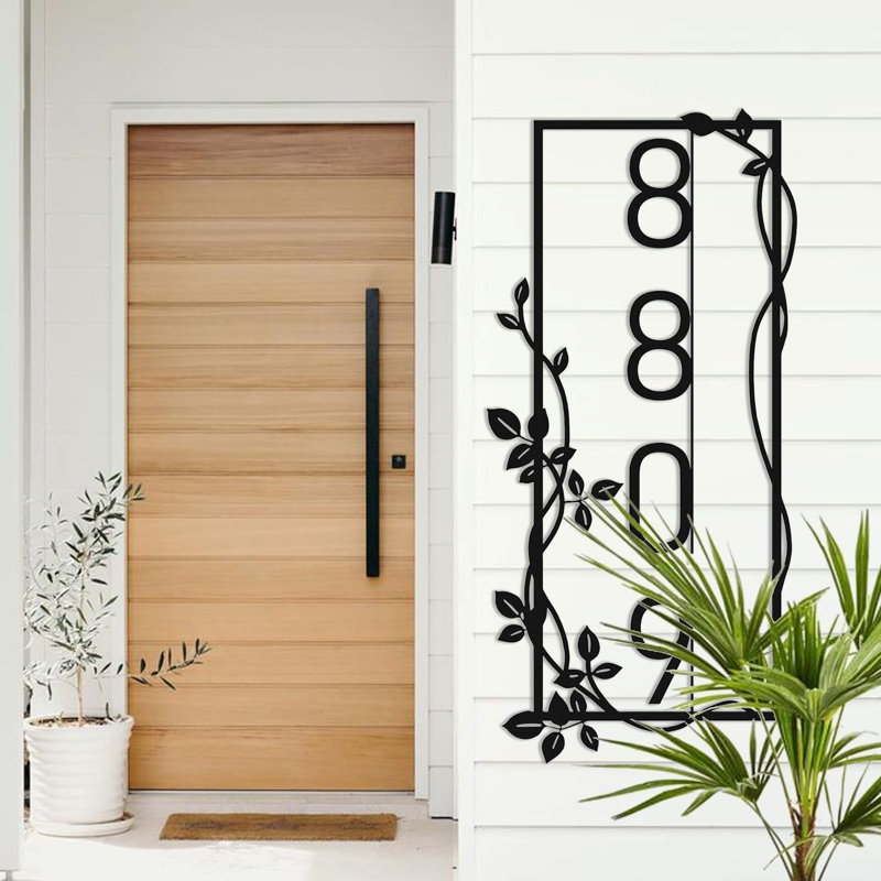 Décoration murale d'extérieur personnalisée, H 20 po x l 9 po x P 0,05 po, Oui