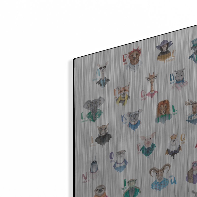 «Animal Alphabet Affiche» par Rachel Nieman, H 16 po x l 12 po