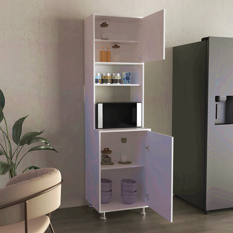 Pantry, Kitchen Cabinet, White