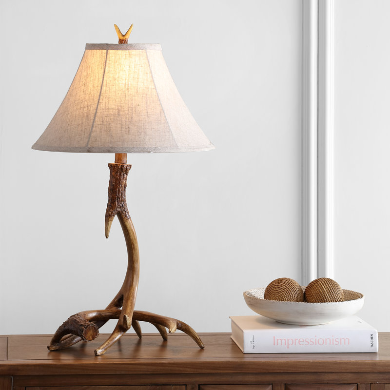 Kari Resin Table Lamp, Brown