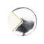 Spectra large round knob in Platinum finish with Gold