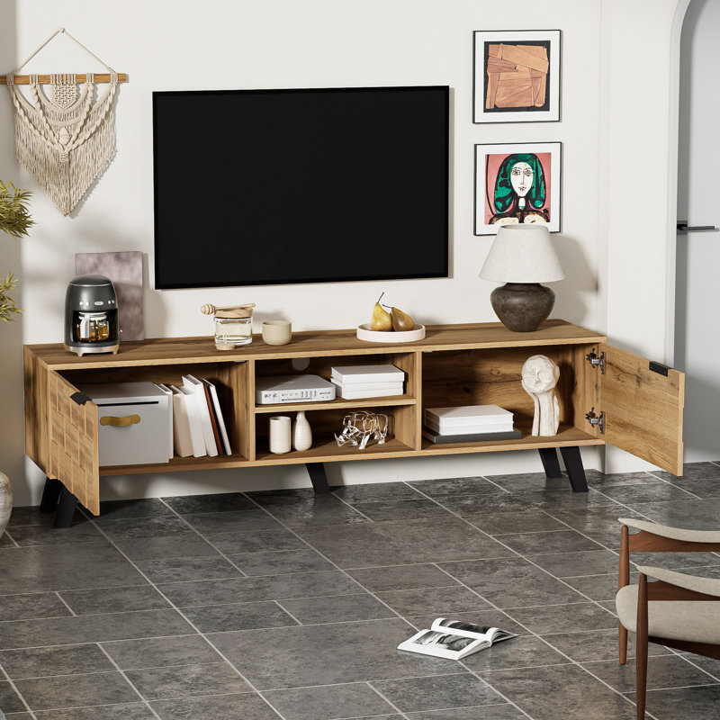 TV Stand for TVs up to 65", Brown