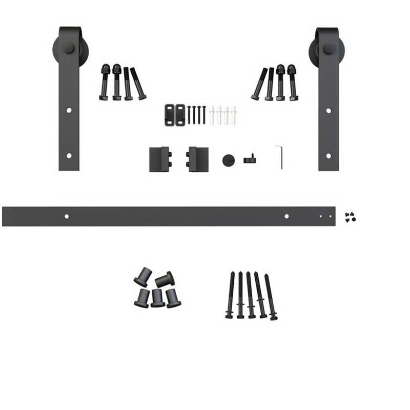 Rustic Standard Single Barn Door Hardware Kit