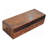 Solid Wood Floating California Walnut Open Console, 2-Drawers, Brown