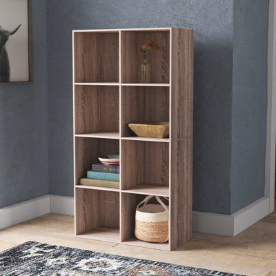 Lakrisha 4-Tier Cube Bookcase with Finished Back