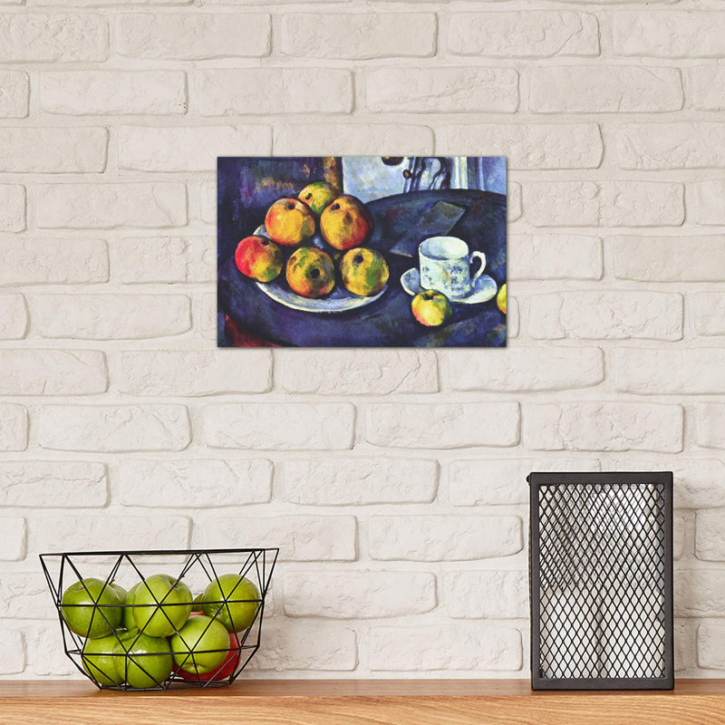 Still Life With Apples by Paul Cezanne - Wrapped Canvas Painting, 66.04 cm H x 45.72 cm W x 1.91 cm D