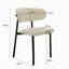 Linen Upholstered Upholstered Back Side Chair-1977670444