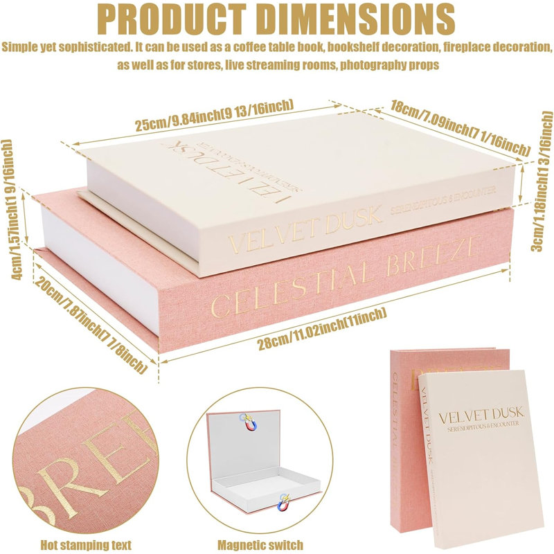 Cardboard Decorative Book