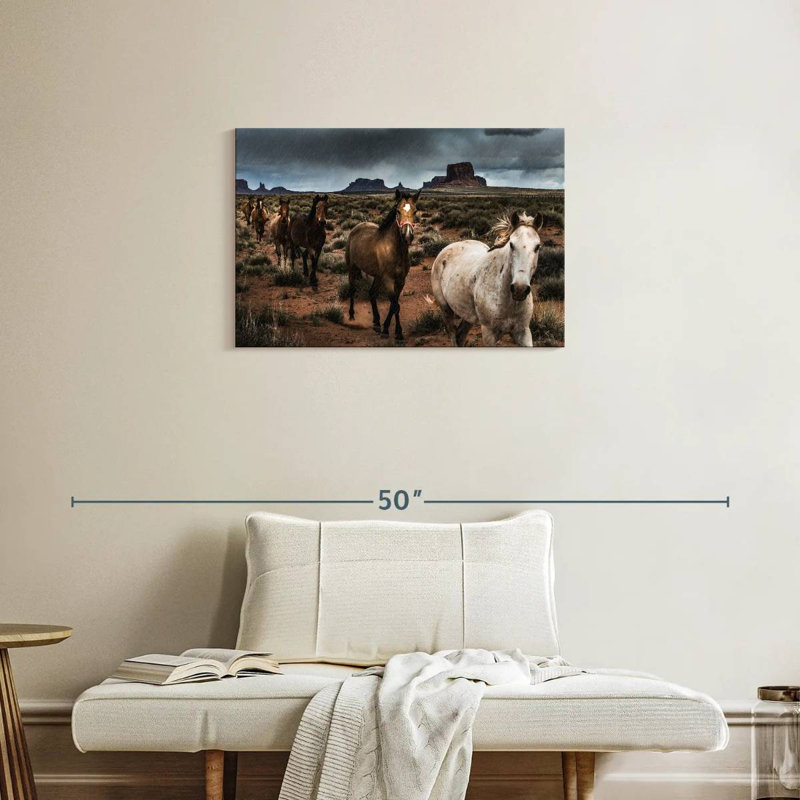 Brampt Mighty Monument Valley Horses, H 20 po x l 30 po