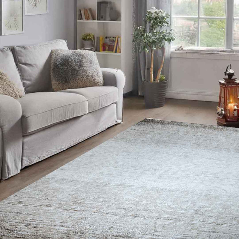 Emerald Horizon Brown Runner Area Rug, Rectangle 120 x 155 cm