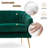 Velvet Sofa Couch With Gold Finished Legs-301158731