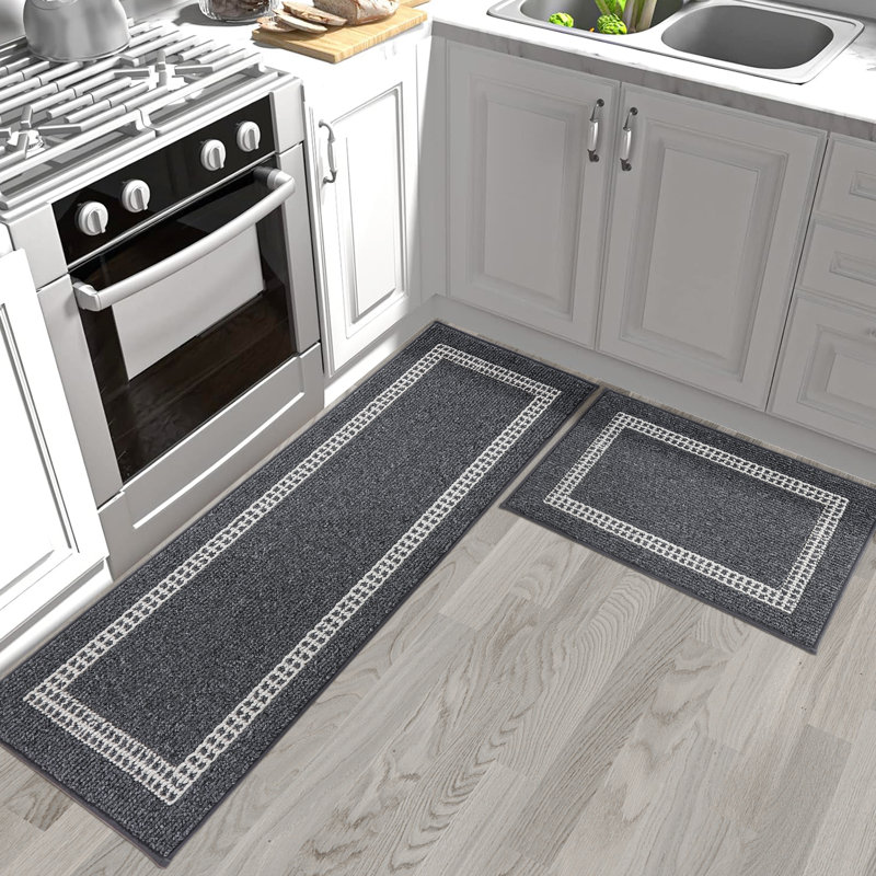 Non-Skid Kitchen Mat, Black