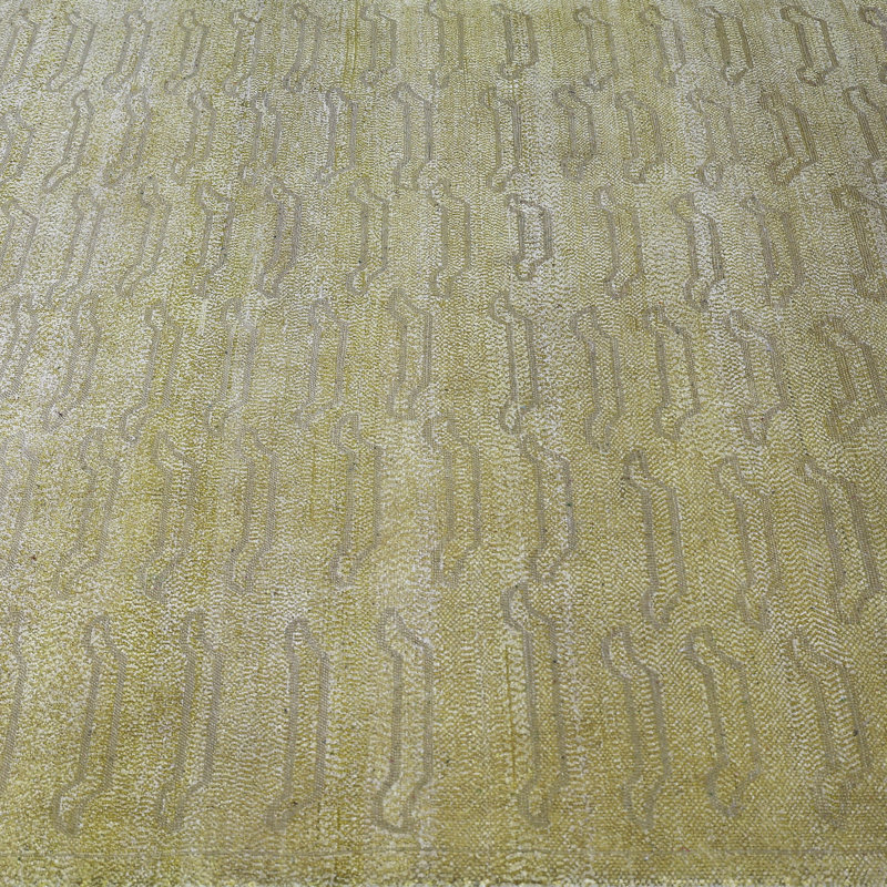 Alchemy Contemporary Wool Silk Blend Rug, Gold, Rectangle 5'10" x 9'3"