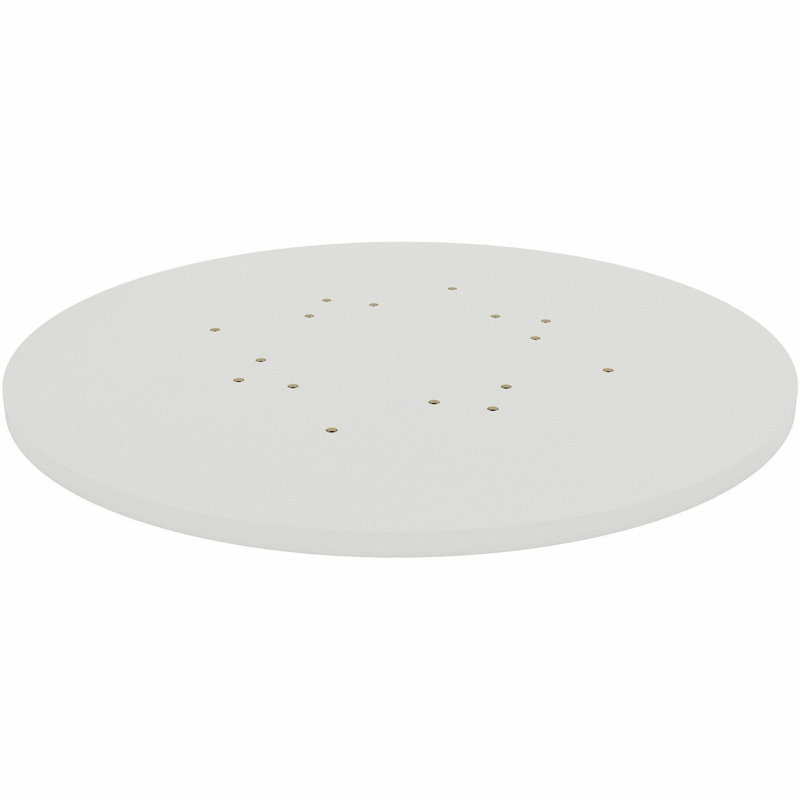 Hospitality/Conference/Lobby Round Tabletop, White, 1" H x 36" W x 36" D
