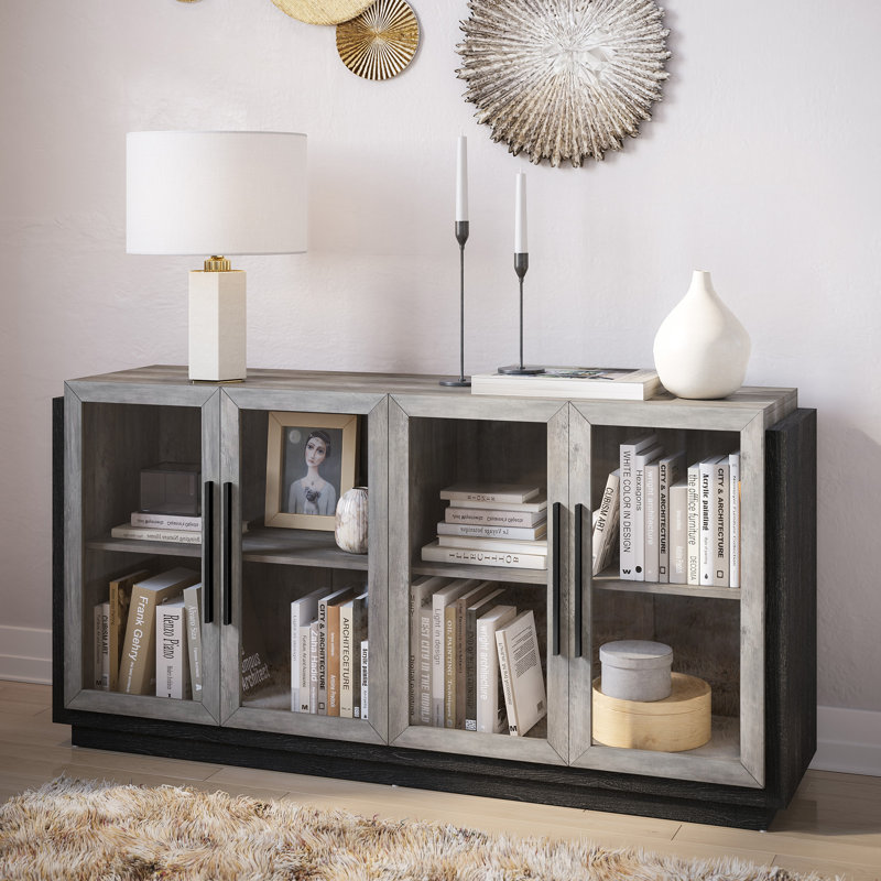 Asada 64'' Sideboard, Black/Gray