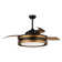 Zalik 52'' Smart Ceiling Fan With 3CCT Dimmable LED Lights And Remote Control, Compatible with Alexa/Google