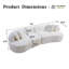 Canapé modulaire incurvé de luxe surdimensionné de 114 po avec coussins, sans assemblage requis-1202595591