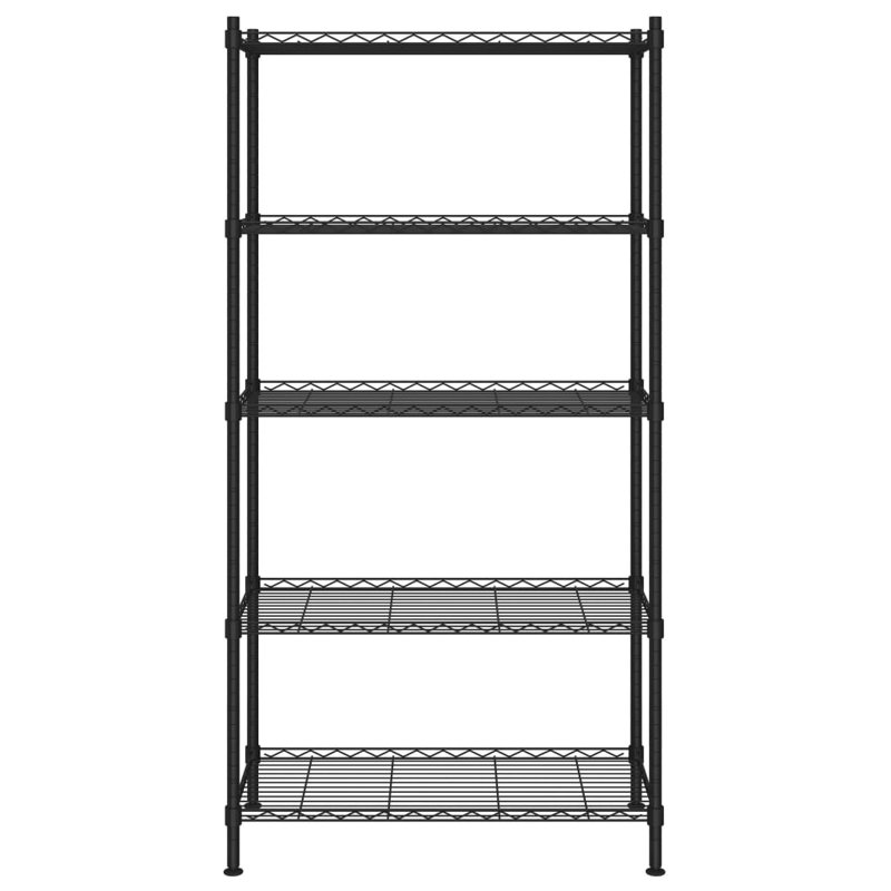 Seher 35cm W Metal Shelving Unit, Black