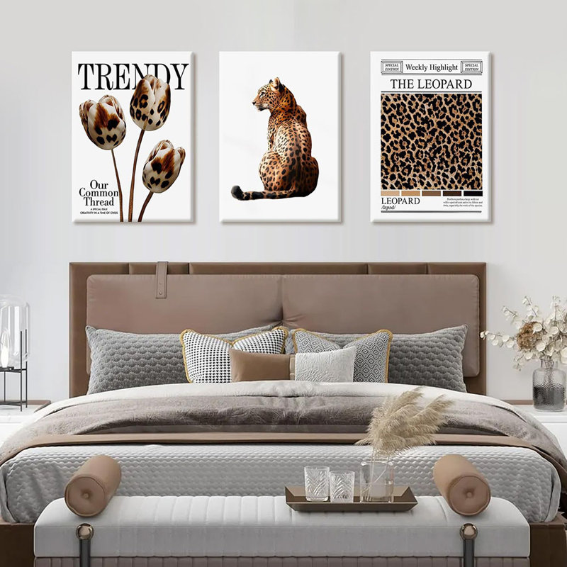 3 Piece Wrapped Canvas Print, 40cm H x 30cm W