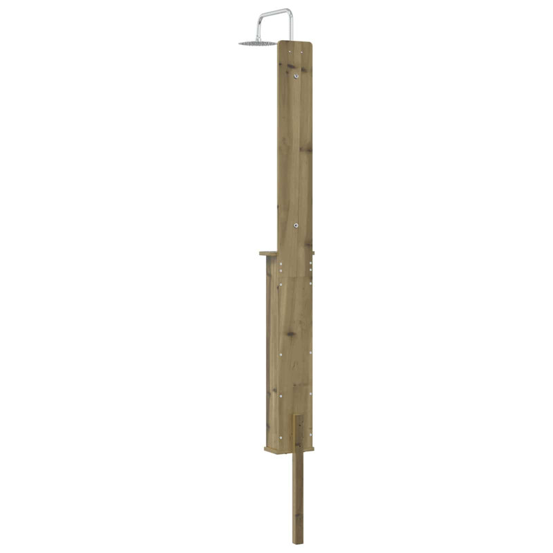 Outdoor Shower and Footwash Spout, Green Oak
