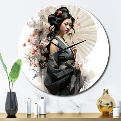 Horloge murale Asian Art Geishas Grace VI
