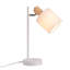 white Table Lamp 35cm with Fabric Shade