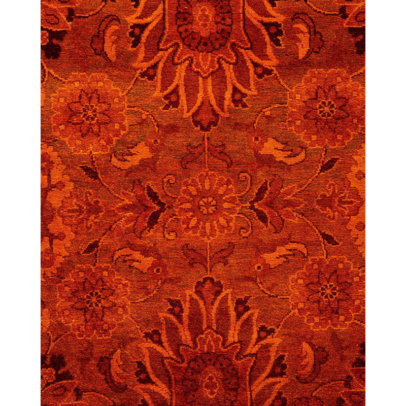 Tapis unique noué à la main Weirsky - Orange