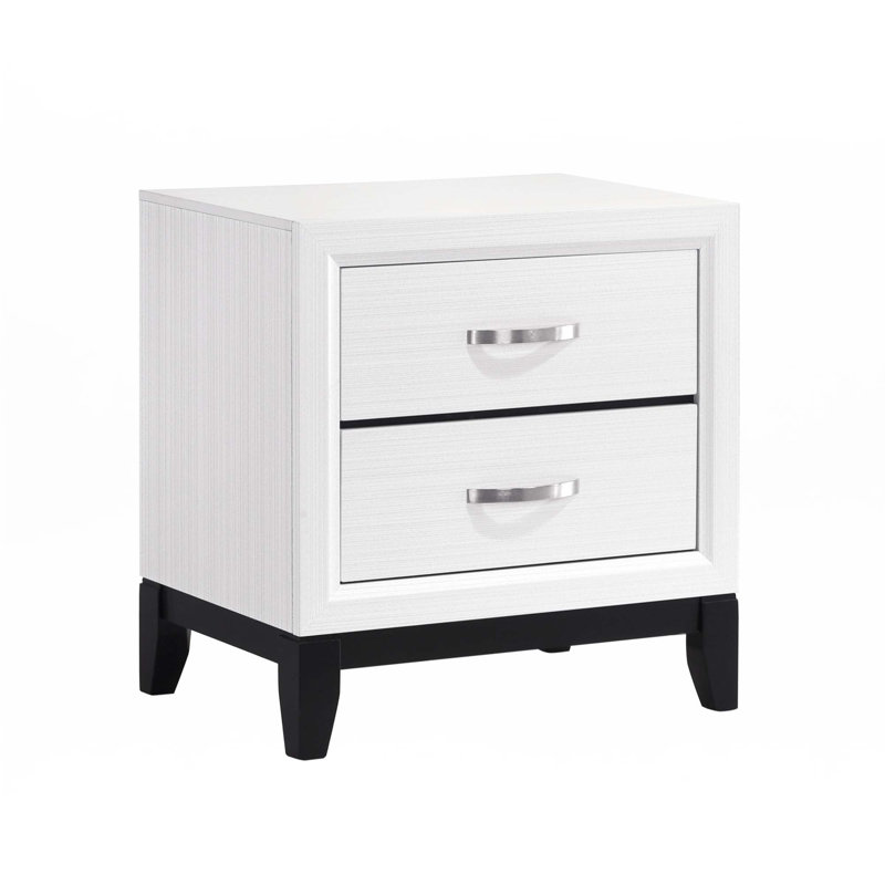 Table de chevet de 2 tiroirs