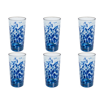 Vetro Acrylic Drinking Glass - Blue - 22.2 oz