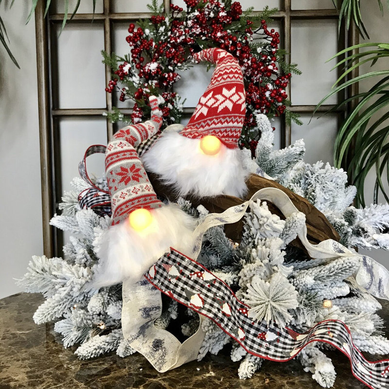Christmas Lighted Stuffed Holiday Accent