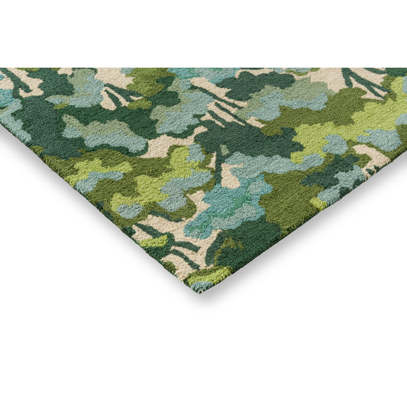 Tree Tops Hand Tufted Floral Area Rug, Rectangle 8'2" x 11'6"