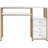 Lorijean White Makeup Vanity Desk with Storage Drawer, Nail Desk with Metal Frame