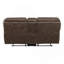 Causeuse de salon en peluche de conception moderne moelleuse en microfibre brune