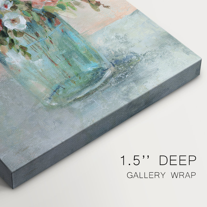 Rosé pêche - Cavas enveloppés de galerie, H 27 po x l 18 po
